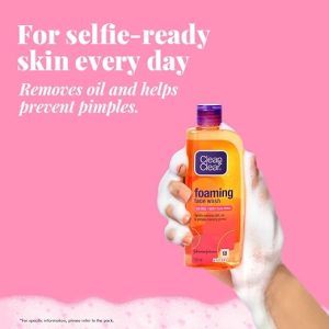 Clean & Clear Foaming Facewash for Oily Skin, Brown, 240ml