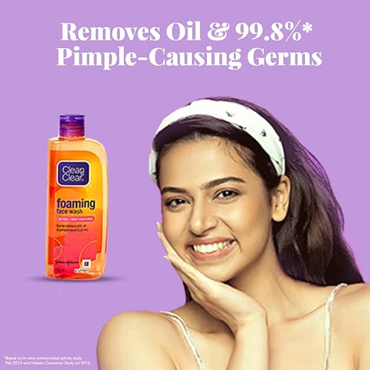 Clean & Clear Foaming Facewash for Oily Skin, Brown, 240ml - Image 4