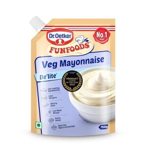 Dr. Oetker FunFoods De'lite Veg Mayonnaise, 750grams,