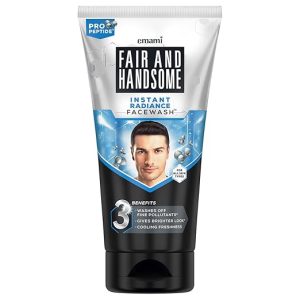 Fair and Handsome Instant Radiance Face Wash | Pro-Peptide | Instant Radiance| Washes of Fine Pollutants | Cooling Freshness | 50g