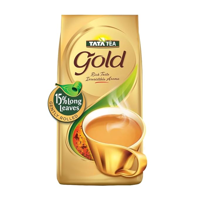 Tata Tea Gold 250g, Premium Assam teas with Gently Rolled Aromatic Long Leaves, Rich & Aromatic Chai,