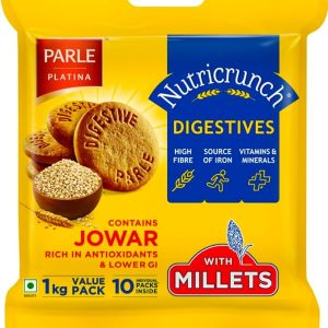 Parle Nutricrunch Classic Wheat Flour Digestive Cookies, 1000 Gram
